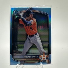 Walker Janek Astros 2025 Bowman Draft Chrome Sky Blue Refractor #BDC-45 🔥