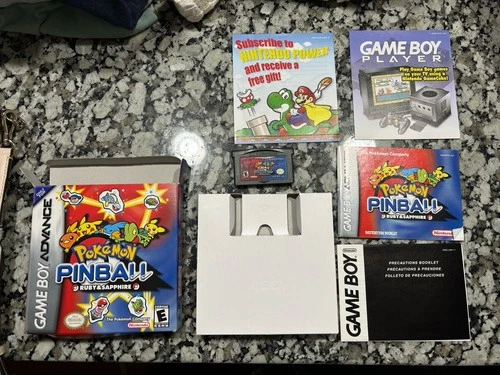 Pokemon Pinball Ruby & Sapphire Gameboy Advance GBA CIB Complete in Box Tested