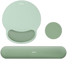 Mouse Pad and Keyboard Wrist Rest, 3-in-1 Gel Memory Foam Ergonomic Mouse Pad...