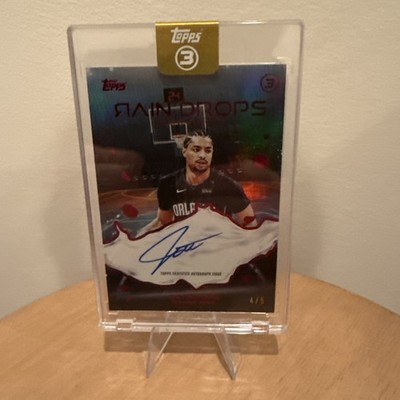 2025-2026 Topps 3 Jett Howard Rain Drops Signature Red /5 Orlando Magic