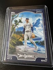 2025 Topps X Bob Ross the Joy of Baseball Bobby Witt Jr. #6 Prussian Blue /50