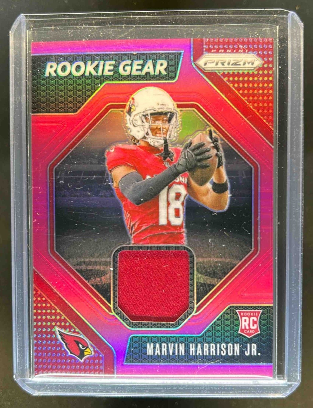 2024 Prizm Marvin Harrison Jr. Rookie Gear Jersey Pink RC #RG-MHJ Cardinals