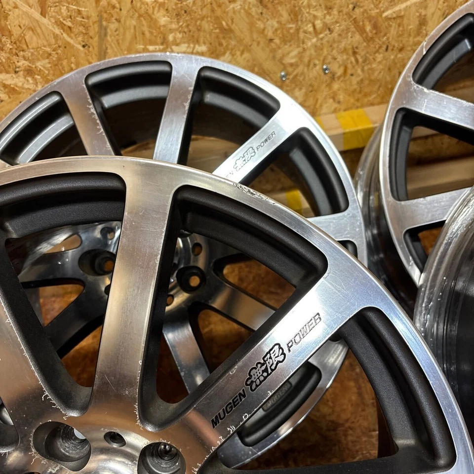 Rare Mugen NR 18" Wheels by RAYS 7.5J +55 5x114.3 Forged Japan JDM - Image 3 of 4