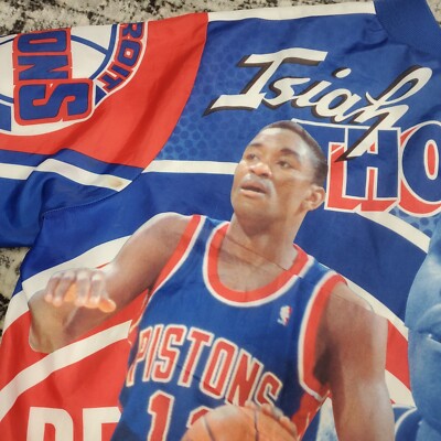Vtg Isiah Thomas Chalk Line Fanimation Jacket Detroit Vtg Isiah Thomas Chalk Line Fanimation Jacket Detroit