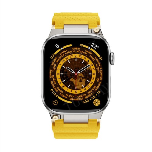 Cinturino Silicone per Apple Watch Ultra 2 49mm Serie 10 9 8 7 6 5 4 3 42mm 46mm - Foto 55 di 94