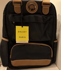 Delsey Paris Flanerie SE Black Backpack NWT