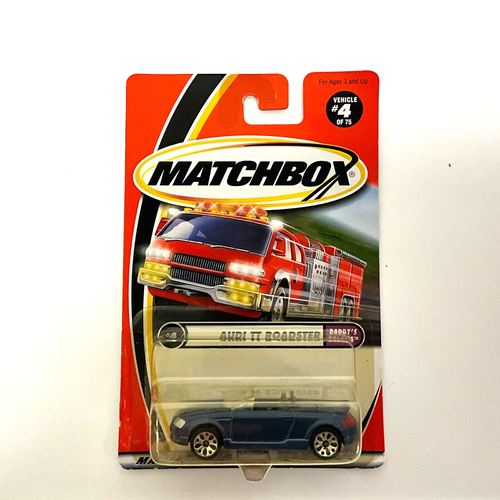 MATTEL WHEELS MATCHBOX 2000 BLUE AUDI TT ROADSTER 92204 NO. 4/75 IN SERIES NOS