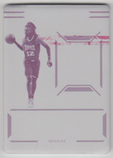 2022-23 Panini Flawless Ja Morant Laundry Tags Autographs Magenta Plate 1/1