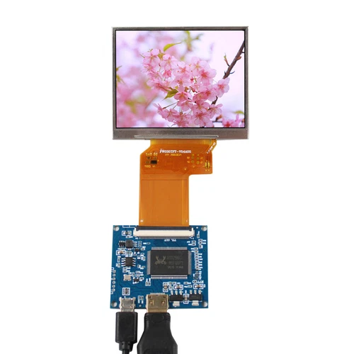 3.5inch 640X480 LCD Screen With Mini HD Board 5VDC Power No OSD6