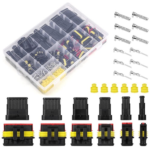 708/352/240PCS Waterproof Electrical Wire Connector Plug 1/2/3/4 Pin Terminals - Picture 4 of 19