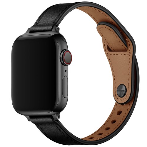 Cinturino iWatch sottile vera pelle per iWatch serie 10 9 8 7 6 5 4 SE Ultra - Foto 17 di 21