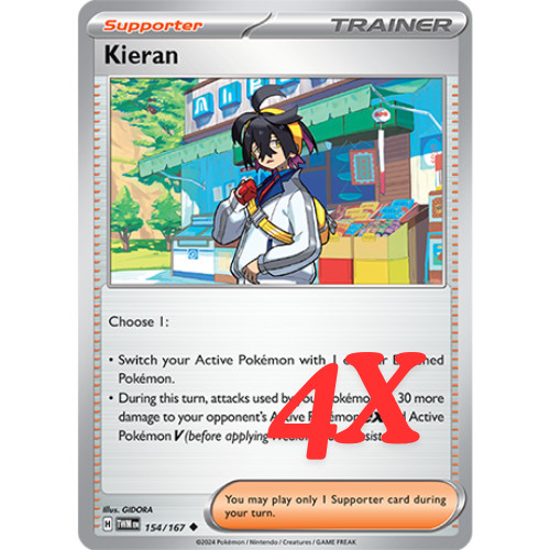 PSA 9 Mint Kieran 218/167 Special Illustration Rare - Pokémon SV06