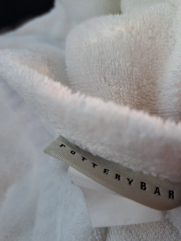 VTG Pottery Barn Blue Fish & Bubbles Beach Lounge Chair Cover Towel Heavy 97X27 - Image 4 of 4