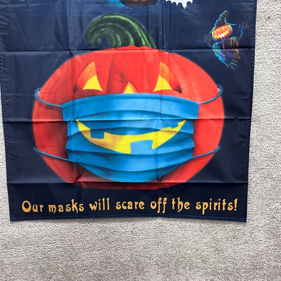 Apliques de letreros de Halloween bandera de jardín escena de luna y murciélago 28" X 40" Foto 3 de 4