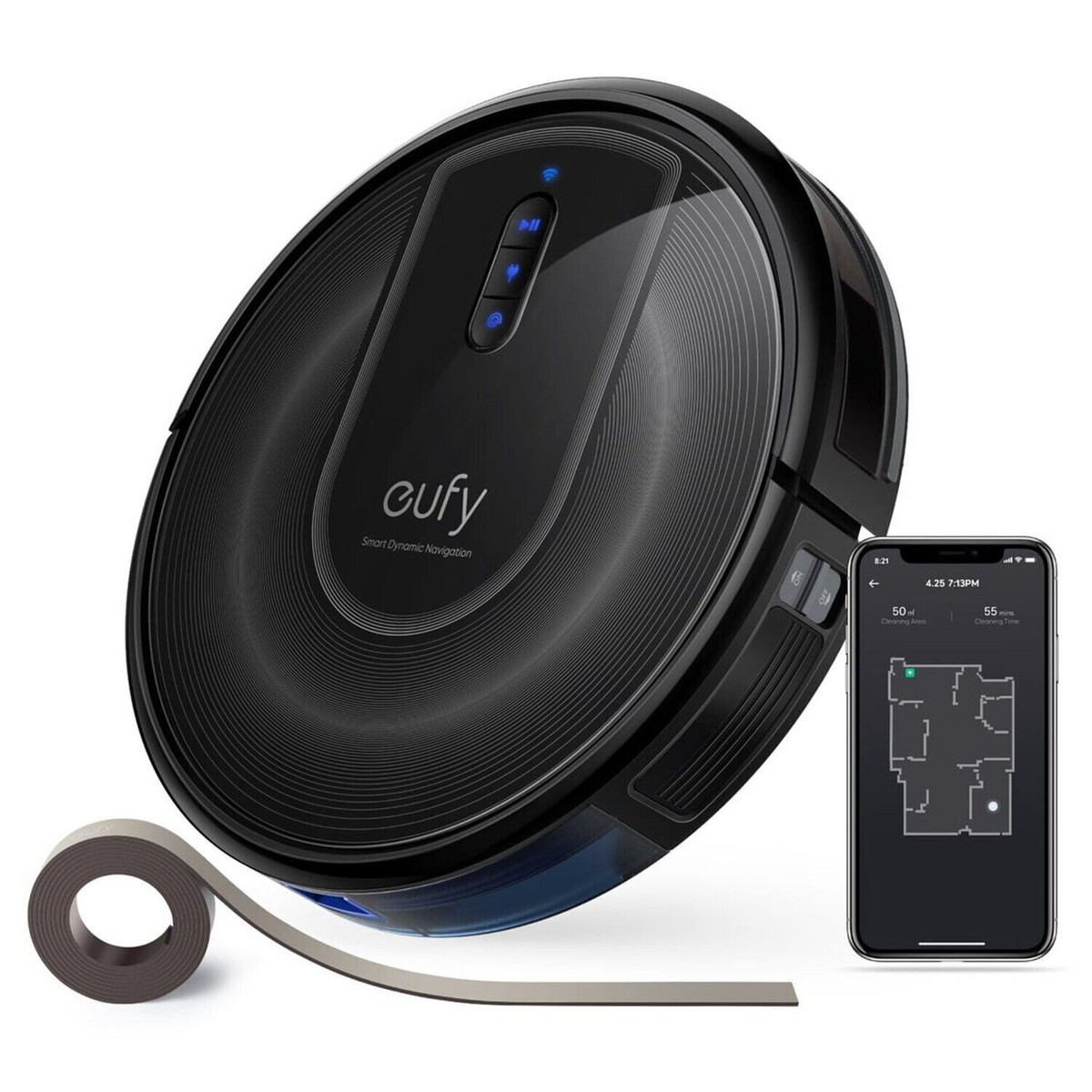Anker Eufy Robovac G30 Verge Black Robotic Vacuum Cleaners