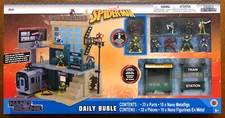 Spiderman Nano Scene Nano Metalfigs Daily Bugle City Scene 10 Figures NEW 2022