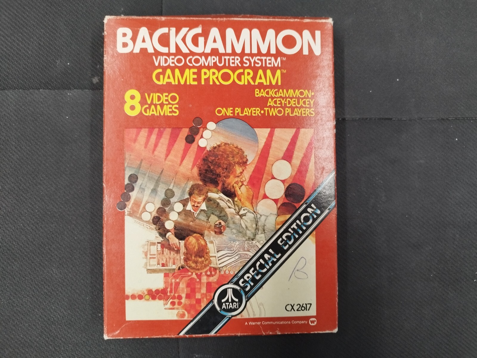 Backgammon Atari 2600 en boite complet avec notice