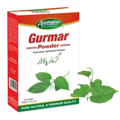 Gurmar Gymnema Sylvestre Powder 100g Pure Natural- Alamgeer