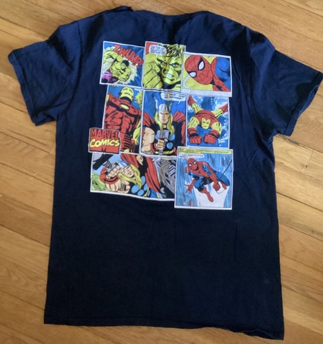 Marvel Comics Avengers Spider-Man Thor Hulk Iron Man T Shirt Men’s Size Medium