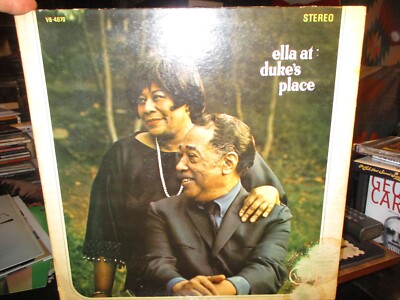 1966 ELLA AT DUKES PLACE US G/F LP Verve V6-4070 FITZGERALD ELLINGTON VG/VG-