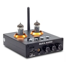 SUCA AUDIO TUBE-M1 Tube Preamplifier Bluetooth 5.0 USB Headphone Amp w/ 6K4 Tube