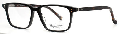 HACKETT BESPOKE HEB248 01 Black Mens Square Full Rim Eyeglasses 51-15-145 B:38
