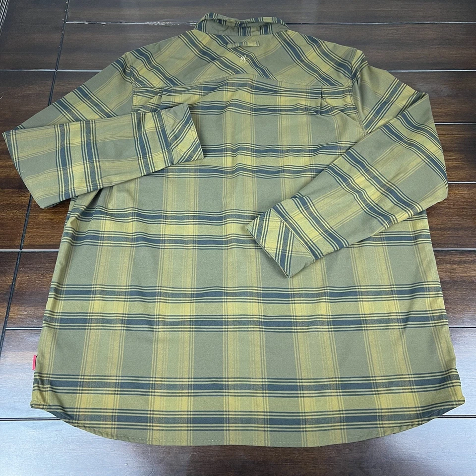 John M Browning Heritage Collection Flannel Shirt Plaid Outdoor Men Size 3XL - Image 2 of 4
