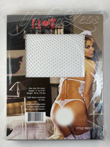 HOT-90031 One size Stretch fishnet and lace 4 pc nurse set Shirley of Hollywood - 第 3/3 張圖片