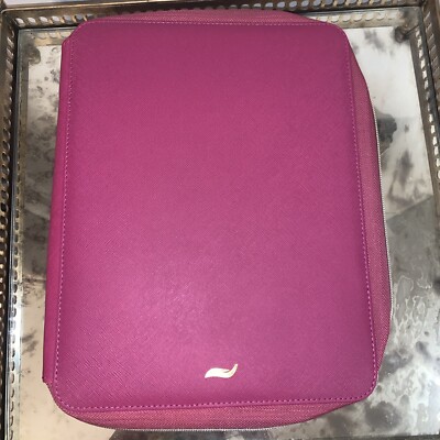 Elevation by Tina Wells Vegan Saffiano Leather Portfolio with Zipper Closure