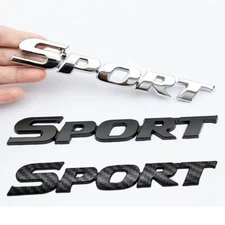 3D Car Body Side Door Rear Trunk Badge Emblem Decal Letter Sticker SPORT Racing