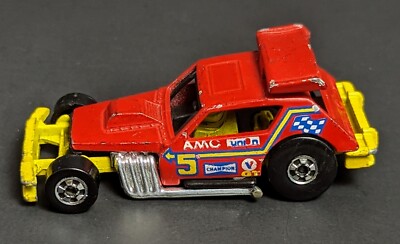1978 Post Redline Era Hot Wheels Greased Gremlin Hong Kong Red Enamel