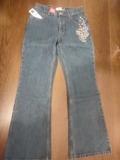 Gap Girl Superlastic Adjustable Waist Blue Flare Jean - Size 14