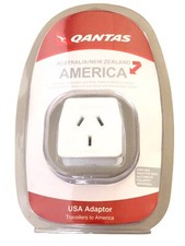 Qantas - Visitor to USA Travel Adaptor (3-Pin AU/NZ to US/Asia Plug Adaptor)