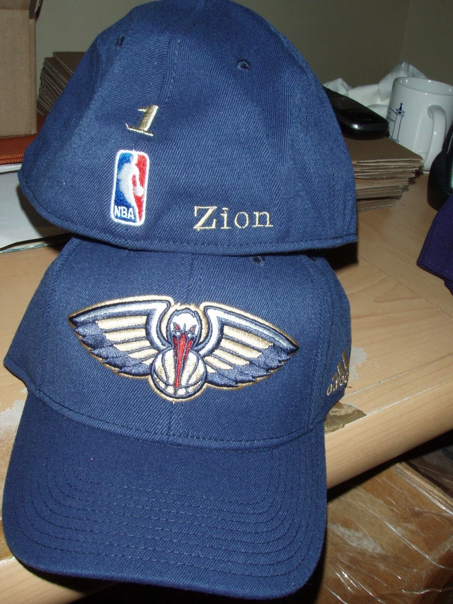 Zion Williamson personalized 1 New Orleans Pelicans Blue Addidas Fitted Hat New
