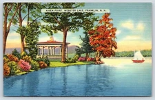 Vintage Postcard Aiken Point Webster Lake Franklin New Hampshire
