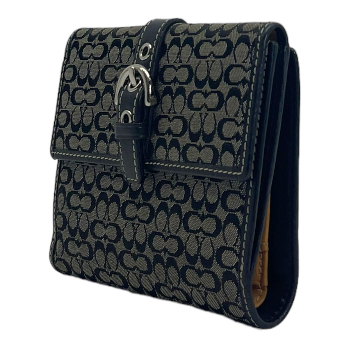 Vintage Coach Change Purse Black がま口 Vintage Coach Change Purse Black がま口 Vintage Coach Change