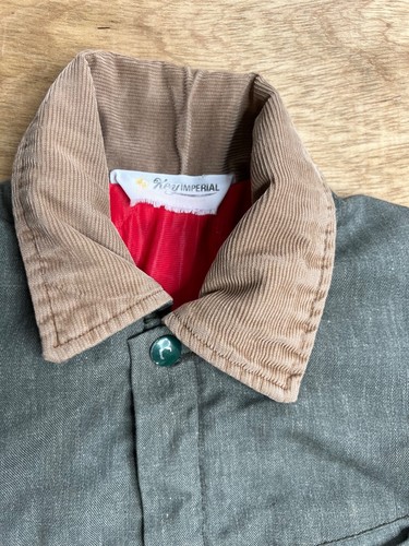 Key Imperial Vintage Kids Coveralls Gray Green Lined Made in USA - Picture 7 of 23