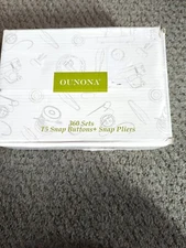 Ounons 360 Sets Snap Buttons T5 Plastic Snaps No-Sew Buttons Plus Pliers