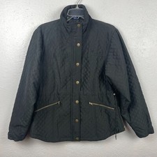 Pri Prestige Equestrian Image Princess Equestrian Black Quilted Jacket Size M