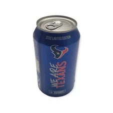 Houston Texans NFL 2022 Limited Edition 12 Oz EMPTY Bud Light Beer Can Blue