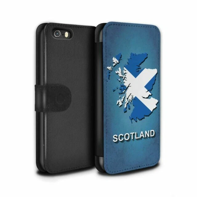 Leather Mobile Phone Flip Cases for Apple iPhone SE