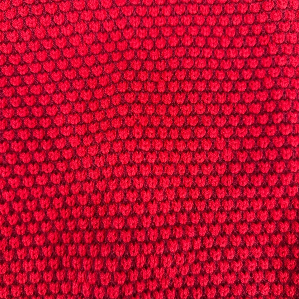 Martha Stewart Popcorn Waffle Knit Dog Sweater Size L Red Collar Pullover NEW - Image 3 of 4