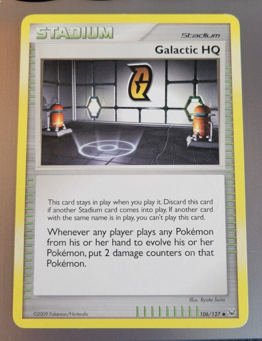 2009 Platinum Base Set STADIUM GALACTIC HQ HEADQUARTERS Pokémon TCG Card #106