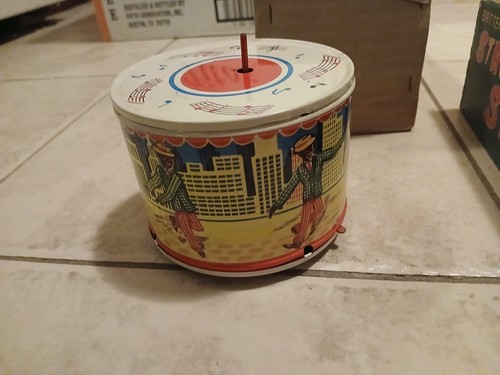 Rare 1950s Black Strutting Sam Tin Battery Operated MIB - Picture 6 of 8