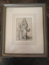 Print of Schongauer’s The Madonna 1490 engraving Rosenwald Collection 1953