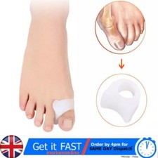 1 Pair Silicone Stay Put Straightener Separator Gel Toe Bunion Corrector Cushion