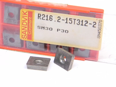 Sandvik Rd212 NEW SURPLUS 10PCS. SANDVIK R216.2-15T312-2 GRADE: SM30 CARBIDE INSERTS ...