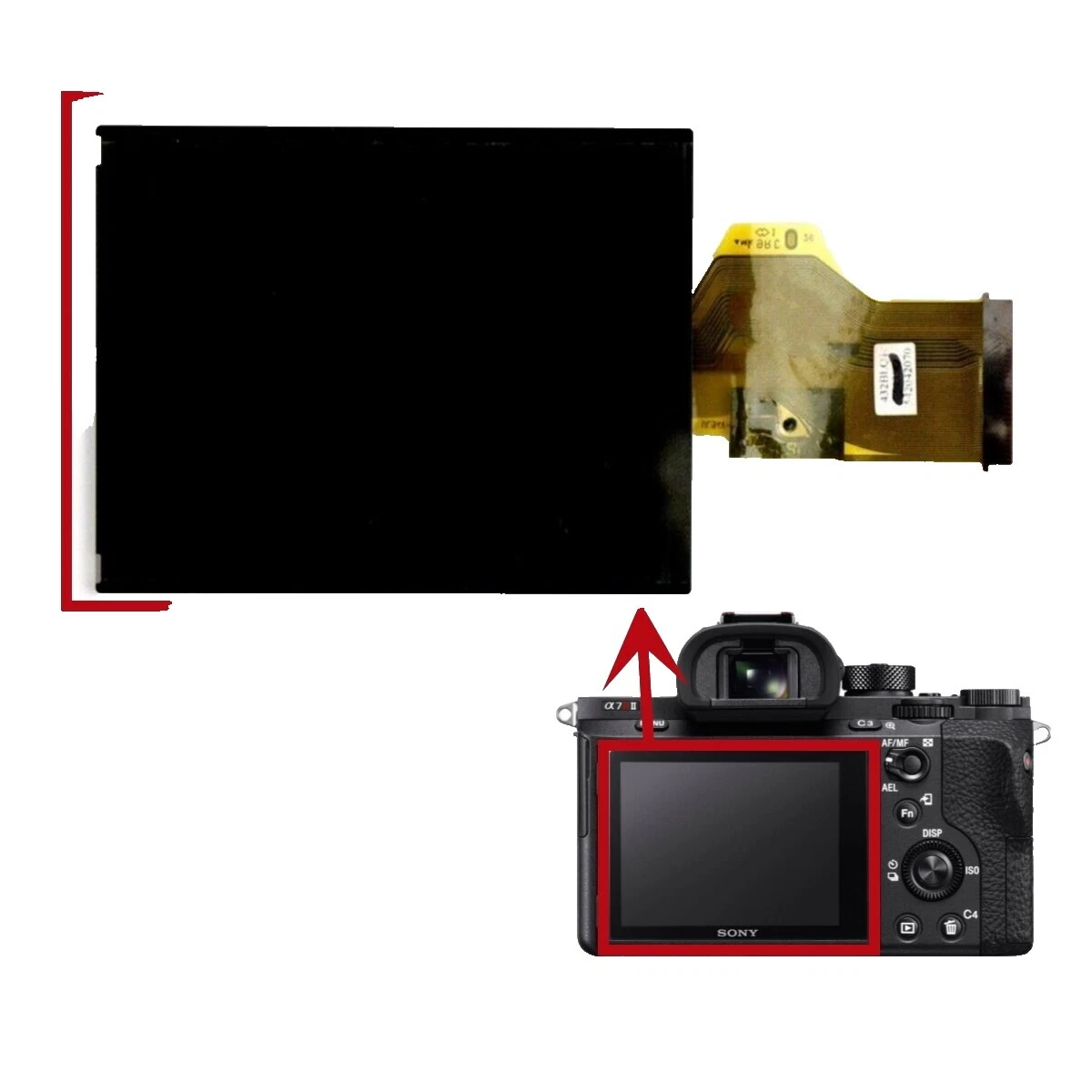 Pantalla (S) Piezas de Videocámara Para Sony