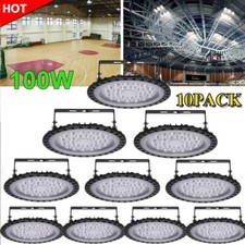 10 Pack 100W UFO Led High Bay Light Factory Warehouse Commercial Led Shop Lights