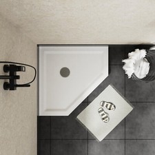 36"x36" Corner Shower Pan Base Neo-Angle Center Drain No Drainage set